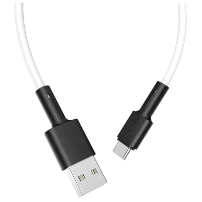 Кабель USB/Type-C Borofone BX31 (1м), силикон, белый