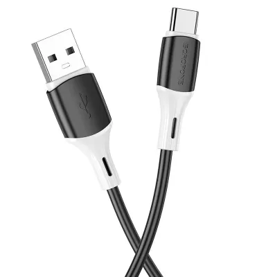 Кабель USB/Type-C Borofone BX79 (1м), силикон, черный