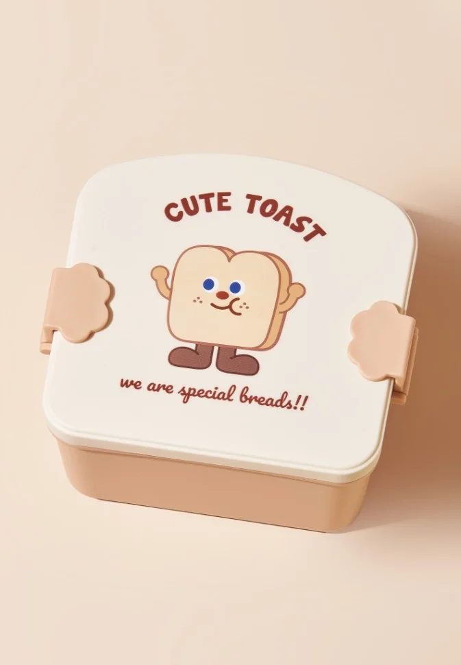 Ланчбокс Cute toast 1350 ml Ланчбокс "Cute toast", 1350 ml