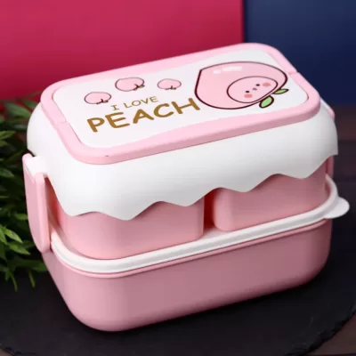 Ланчбокс «I love Peach», pink