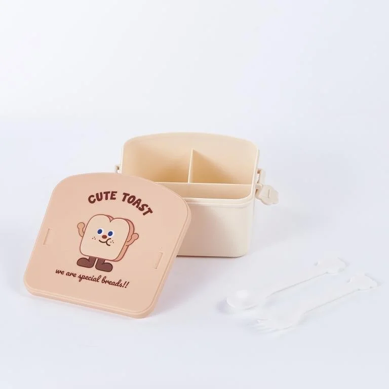 ЛанчбоксCute toast1350 ml Ланчбокс "Cute toast", 1350 ml