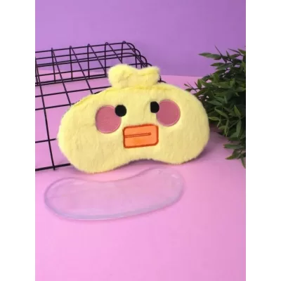 Маска для сна гелевая "Baby duck", yellow