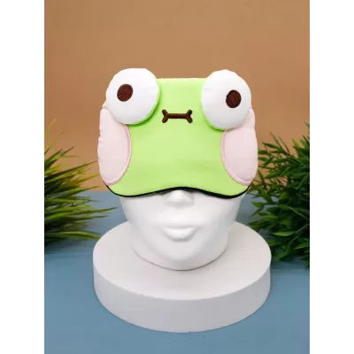 Маска для сна гелевая "Head frog", green
