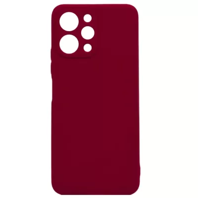 Чехол Redmi 12 4G Silicone Case Logo (Винный(23))