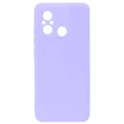 Чехол Redmi 12C/Poco C55 Silicone Case Logo (Лиловый(13))