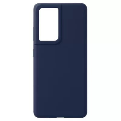Чехол Sams S21 Ultra Silicone Case Logo (Темно-синий(8))