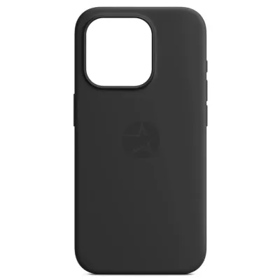 Чехол iP 15 Pro Max App Silicone Case A With MagSafe (Black)