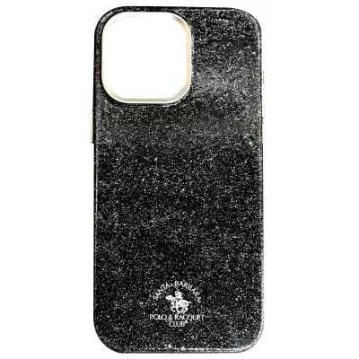 Чехол iP 15 Pro Max Santa Barbara Aurora (Black)