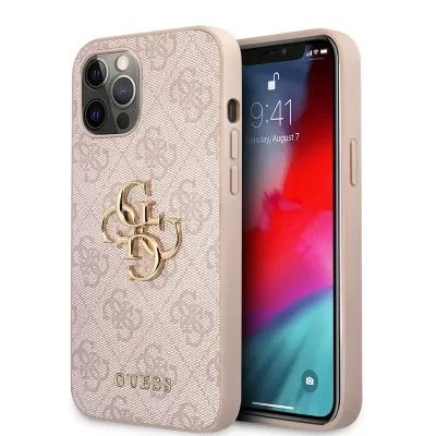 Чехол для iPhone 12 Pro Max GS Big Metal Logo (Pink)