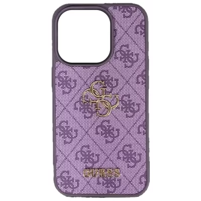 Чехол для iPhone 15 Pro GS Big Metal Logo (Purple)