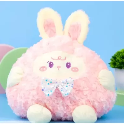 Мягкая игрушка-подушка "Кролик" розовый 40см