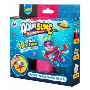 Aqua Slime: набор для изготовления фигурок из цветного геля, розовый синий