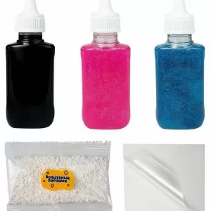 Aqua Slime: набор для изготовления фигурок из цветного геля, розовый синий