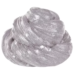 "Slime", Glamour collection, серебряный с блестками 60г,