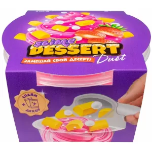 Игрушка для детей старше 3-х лет модели "Slime" Slime dessert DUET клубничный взрыв