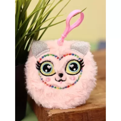 Блокнот плюшевый "Beautiful cat", pink