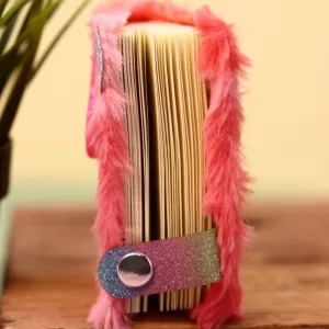 Блокнот плюшевый "Cat eyes", pink