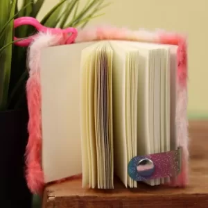 Блокнот плюшевый "Winks eyes", pink