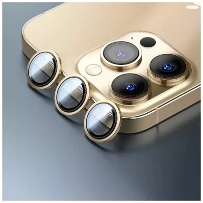 Защитное Стекло iPhone 14 Pro/14Pro Max WiWU Lens Guard (Gold)