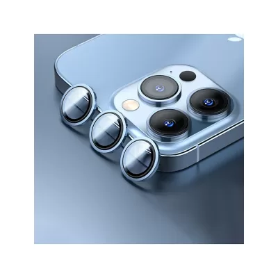 Защитное Стекло iPhone 15 Pro/15 Pro Max WiWU Lens Guard (Blue)