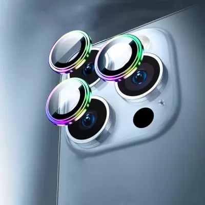 Защитное Стекло iPhone 15 Pro/15 Pro Max WiWU Lens Guard (Colorful)