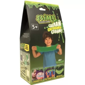 Игрушка ТМ "Slime" Малый набор для мальчиков "Лаборатория", зеленый, 100 гр.