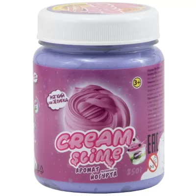 Игрушка ТМ "Slime" Cream-Slime с ароматом черничного йогурта, 250 г
