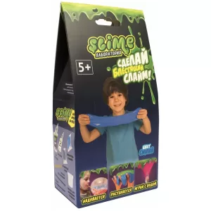 Игрушка ТМ "Slime" Малый набор для мальчиков "Лаборатория", синий, 100 гр.