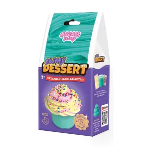 Игрушка ТМ "Slime" Слайм ДЕСЕРТ мини, Мятный капкейк, 155 г