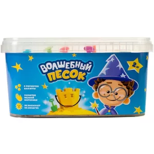 Игрушка в наборе ТМ "Волшебный песок", в комплекте с формочками 8 шт, песочный, 2 кг