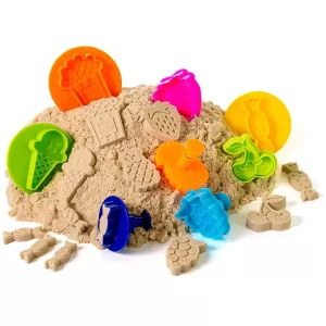 Игрушка в наборе ТМ "Волшебный песок", в комплекте с формочками 8 шт, песочный, 2 кг