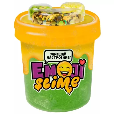 Игрушка в наборе модели "Slime Emoji" 120 мл, зеленый