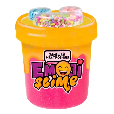 Игрушка в наборе модели "Slime Emoji" 120 мл, розовый