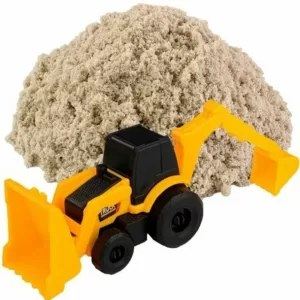 Игрушка для детей "Космический песок" 1 кг в наборе с машинкой-трактор, песочный