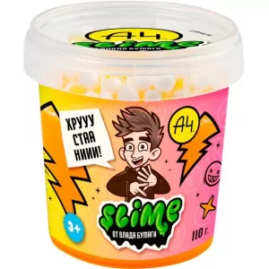 Игрушка для детей ТМ «Slime» Crunch-slime, желтый, 110 г. Влад А4