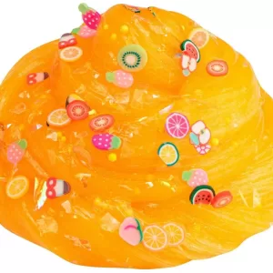 Игрушка для детей ТМ «Slime» Emoji-slime, оранжевый, 110 г. Влад А4