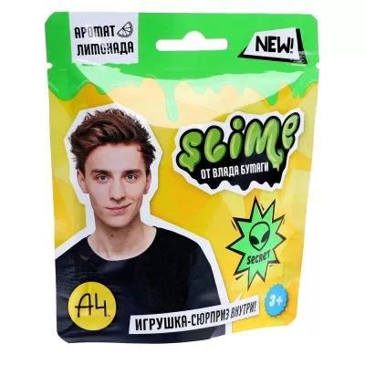 Игрушка для детей ТМ «Slime», зеленый, 80 г. Влад А4