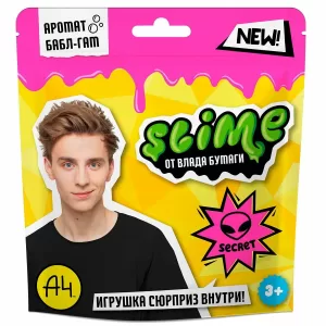 Игрушка для детей ТМ «Slime», розовый, 80 г. Влад А4