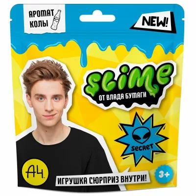 Игрушка для детей ТМ «Slime», синий, 80 г. Влад А4