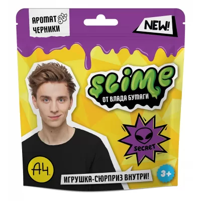 Игрушка для детей ТМ «Slime», фиолетовый, 80 г. Влад А4