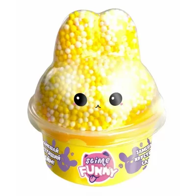 Игрушка для детей модели Funny Slime, слайм с вложениями, зайка