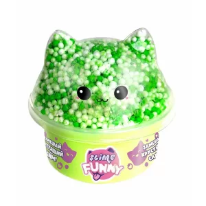 Игрушка для детей модели Funny Slime, слайм с вложениями, котенок