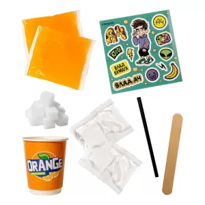 Игрушка для детей модели Slime Лаборатория Пранк Влад А4, Газировка апельсиновая