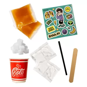 Игрушка для детей модели Slime Лаборатория Пранк Влад А4, Газировка кола