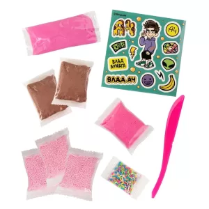 Игрушка для детей модели Slime Лаборатория Пранк Влад А4, Десерт пончик