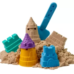 Игрушки в наборе ТМ "Волшебный песок", "Замок", песочный, 1 кг