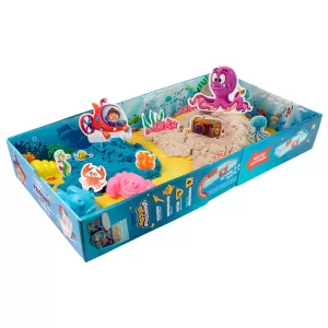 Игрушки в наборе ТМ "Волшебный песок", "Океан", песочный, голубой, 1 кг