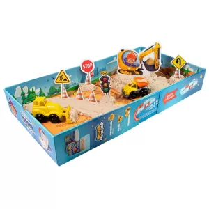 Игрушки в наборе ТМ "Волшебный песок", "Стройка", песочный, 1 кг