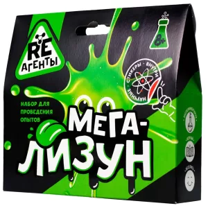 Игрушка: Научно-познавательный набор "Мега-Лизун", зеленый, модели «Re-Агенты»