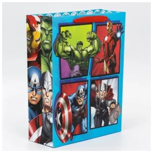 Пакет подарочный, Мстители, 31х40х11,5 см 7153506